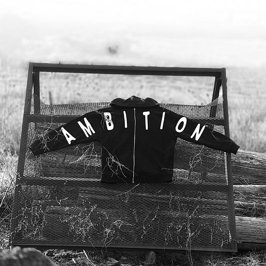 Oversized AMBITION zipper jacket