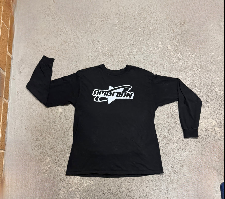 long sleeve reflective logo shirt